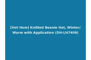 [Hot Item] Knitted Beanie Hat, Winter/Warm with Application (DH-LH7409)