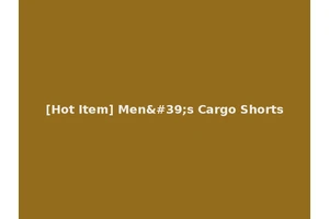 [Hot Item] Men's Cargo Shorts