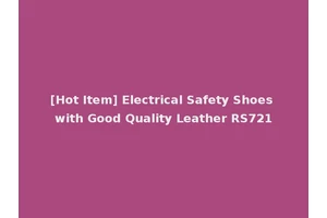 [Hot Item] Electrical Safety Shoes with Good Quality Leather RS721