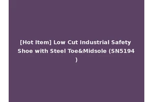 [Hot Item] Low Cut Industrial Safety Shoe with Steel Toe&Midsole (SN5194)