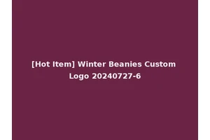 [Hot Item] Winter Beanies Custom Logo 20240727-6