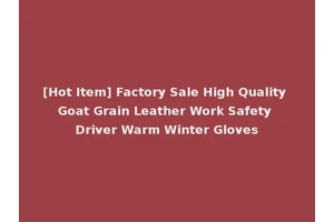 [Hot Item] Factory Sale High Quality Goat Grain Leather Work Safety Driver Warm Winter Gloves