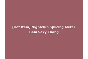 [Hot Item] Nightclub Splicing Metal Gem Sexy Thong
