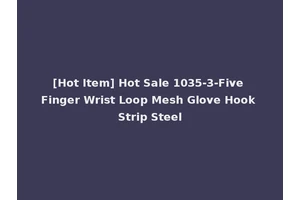 [Hot Item] Hot Sale 1035-3-Five Finger Wrist Loop Mesh Glove Hook Strip Steel