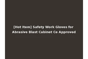 [Hot Item] Safety Work Gloves for Abrasive Blast Cabinet Ce Approved