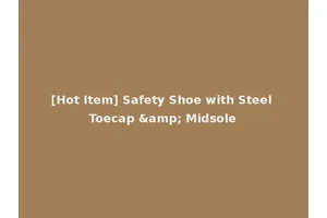 [Hot Item] Safety Shoe with Steel Toecap &amp; Midsole