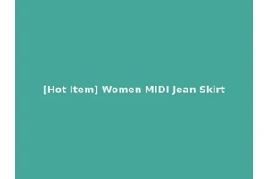 [Hot Item] Women MIDI Jean Skirt