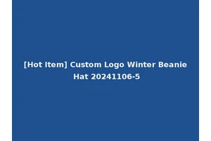 [Hot Item] Custom Logo Winter Beanie Hat 20241106-5