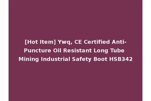 [Hot Item] Ywq, CE Certified Anti-Puncture Oil Resistant Long Tube Mining Industrial Safety Boot HSB342