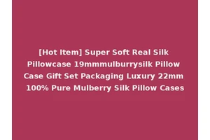 [Hot Item] Super Soft Real Silk Pillowcase 19mmmulburrysilk Pillow Case Gift Set Packaging Luxury 22mm 100% Pure Mulberry Silk Pillow Cases