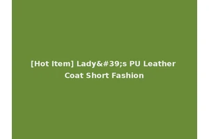 [Hot Item] Lady's PU Leather Coat Short Fashion
