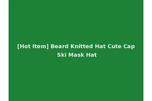 [Hot Item] Beard Knitted Hat Cute Cap Ski Mask Hat