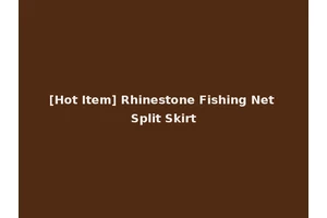 [Hot Item] Rhinestone Fishing Net Split Skirt