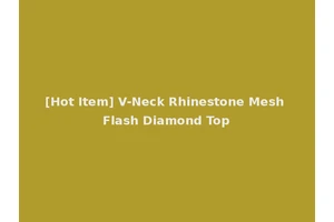 [Hot Item] V-Neck Rhinestone Mesh Flash Diamond Top