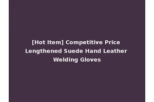 [Hot Item] Competitive Price Lengthened Suede Hand Leather Welding Gloves