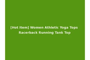 [Hot Item] Women Athletic Yoga Tops Racerback Running Tank Top