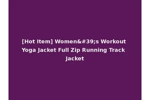 [Hot Item] Women's Workout Yoga Jacket Full Zip Running Track Jacket