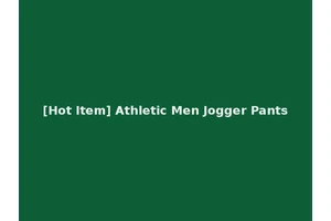 [Hot Item] Athletic Men Jogger Pants