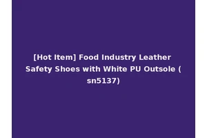[Hot Item] Food Industry Leather Safety Shoes with White PU Outsole (sn5137)