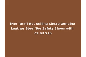 [Hot Item] Hot Selling Cheap Genuine Leather Steel Toe Safety Shoes with CE S3 S1p
