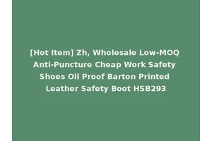 [Hot Item] Zh, Wholesale Low-MOQ Anti-Puncture Cheap Work Safety Shoes Oil Proof Barton Printed Leather Safety Boot HSB293