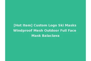 [Hot Item] Custom Logo Ski Masks Windproof Mesh Outdoor Full Face Mask Balaclava