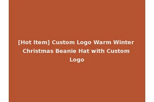 [Hot Item] Custom Logo Warm Winter Christmas Beanie Hat with Custom Logo