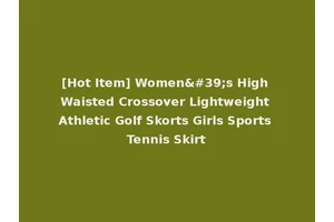 [Hot Item] Women's High Waisted Crossover Lightweight Athletic Golf Skorts Girls Sports Tennis Skirt
