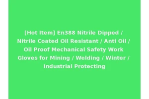 [Hot Item] En388 Nitrile Dipped / Nitrile Coated Oil Resistant / Anti Oil / Oil Proof Mechanical Safety Work Gloves for Mining / Welding / Winter / Industrial Protecting