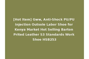 [Hot Item] Gww, Anti-Shock PU/PU Injection Outsole Labor Shoe for Kenya Market Hot Selling Barton Prited Leather S3 Standards Work Shoe HSB253