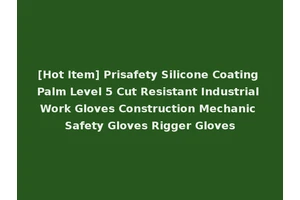 [Hot Item] Prisafety Silicone Coating Palm Level 5 Cut Resistant Industrial Work Gloves Construction Mechanic Safety Gloves Rigger Gloves