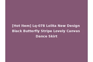[Hot Item] Lq-078 Lolita New Design Black Butterfly Stripe Lovely Canvas Dance Skirt