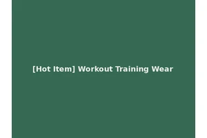 [Hot Item] Workout Training Wear