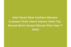 [Hot Item] New Fashion Women Summer Print Short Sleeve Shirt Top Round Neck Casual Blouse Plus Size T-Shirt