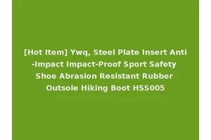 [Hot Item] Ywq, Steel Plate Insert Anti-Impact Impact-Proof Sport Safety Shoe Abrasion Resistant Rubber Outsole Hiking Boot HSS005