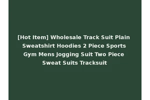 [Hot Item] Wholesale Track Suit Plain Sweatshirt Hoodies 2 Piece Sports Gym Mens Jogging Suit Two Piece Sweat Suits Tracksuit