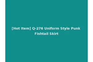 [Hot Item] Q-276 Uniform Style Punk Fishtail Skirt