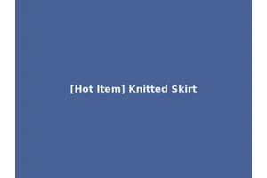 [Hot Item] Knitted Skirt