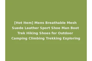 [Hot Item] Mens Breathable Mesh Suede Leather Sport Shoe Man Boot Trek Hiking Shoes for Outdoor Camping Climbing Trekking Exploring