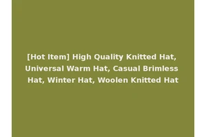 [Hot Item] High Quality Knitted Hat, Universal Warm Hat, Casual Brimless Hat, Winter Hat, Woolen Knitted Hat