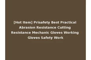 [Hot Item] Prisafety Best Practical Abrasion Resistance Cutting Resistance Mechanic Gloves Working Gloves Safety Work