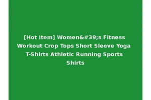 [Hot Item] Women's Fitness Workout Crop Tops Short Sleeve Yoga T-Shirts Athletic Running Sports Shirts