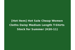 [Hot Item] Hot Sale Cheap Women Cloths Daisy Medium Length T-Shirts Stock for Summer (H20-11)