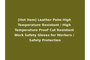[Hot Item] Leather Palm High Temperature Resistant / High Temperature Proof Cut Resistant Work Safety Gloves for Workers / Safety Protection