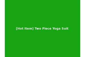 [Hot Item] Two Piece Yoga Suit