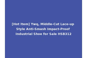 [Hot Item] Ywq, Middle-Cut Lace-up Style Anti-Smash Impact-Proof Industrial Shoe for Sale HSB312