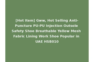 [Hot Item] Gww, Hot Selling Anti-Puncture PU-PU Injection Outsole Safety Shoe Breathable Yellow Mesh Fabric Lining Work Shoe Popular in UAE HSB010