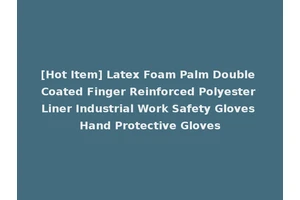 [Hot Item] Latex Foam Palm Double Coated Finger Reinforced Polyester Liner Industrial Work Safety Gloves Hand Protective Gloves