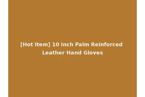 [Hot Item] 10 Inch Palm Reinforced Leather Hand Gloves
