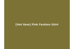 [Hot Item] Pink Fashion Skirt